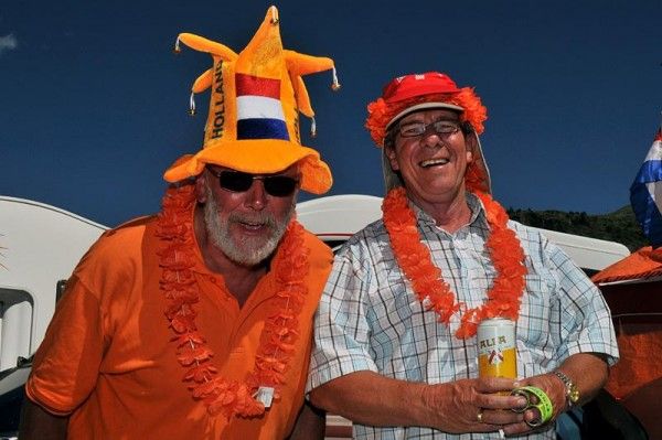 As usual, the Dutch fans were among the most colourful and enthusiastic.