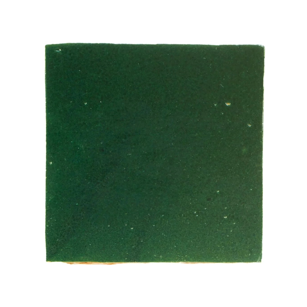 Medina Moss Green Square Handmade Moroccan Zellige Tile