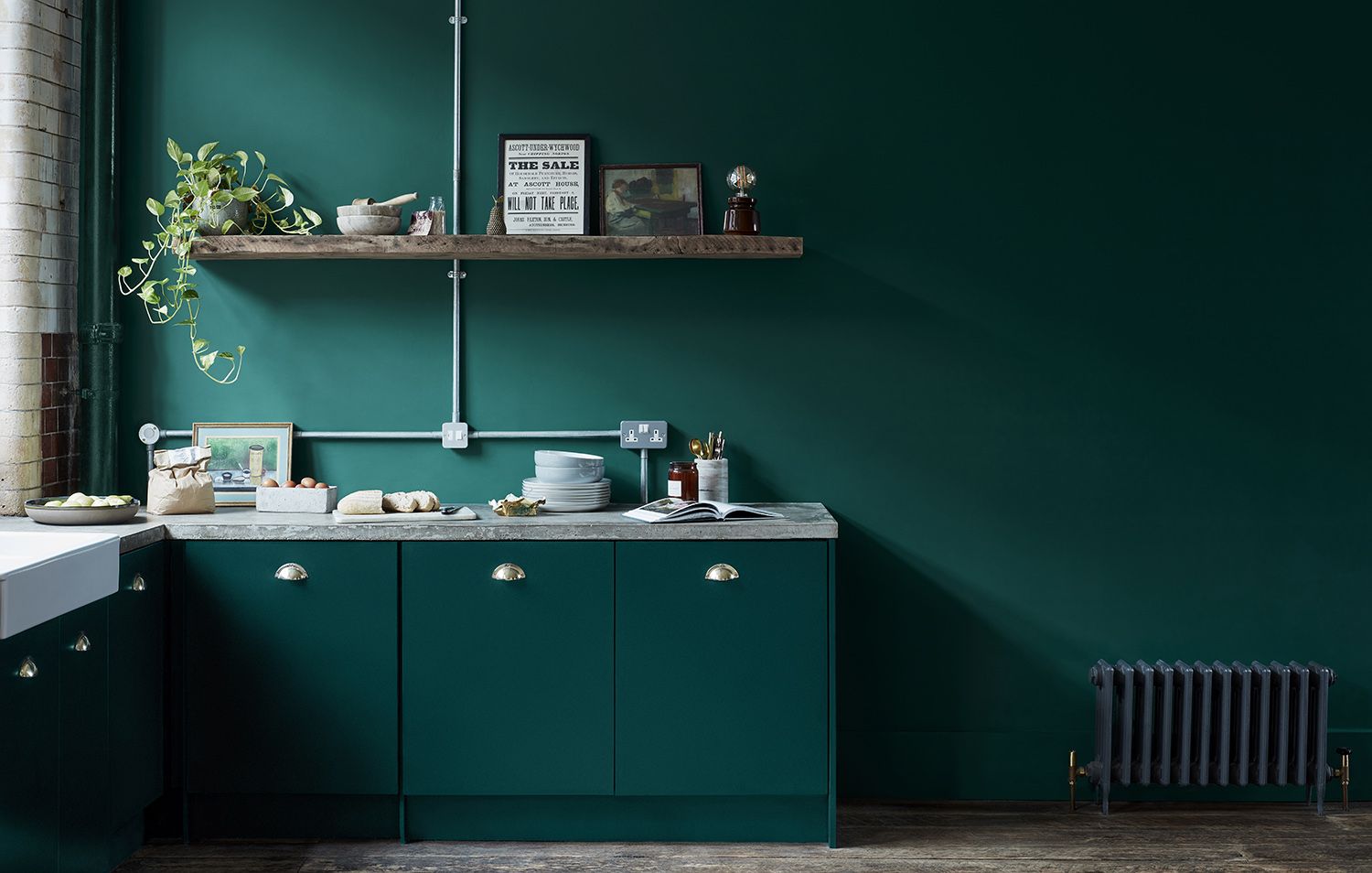 green paint kitchen cabinets