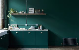 green paint kitchen cabinets