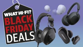 Black Friday headphones deals logo with pairs from Rode, Sony and Bose