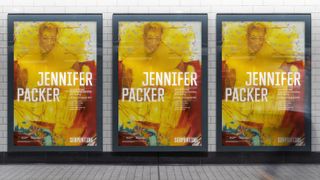 Jennifer Packer posters for Serpentine Galleries with visual identity by Hingston Studio