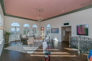 dining room in Gloria Swanson mansion