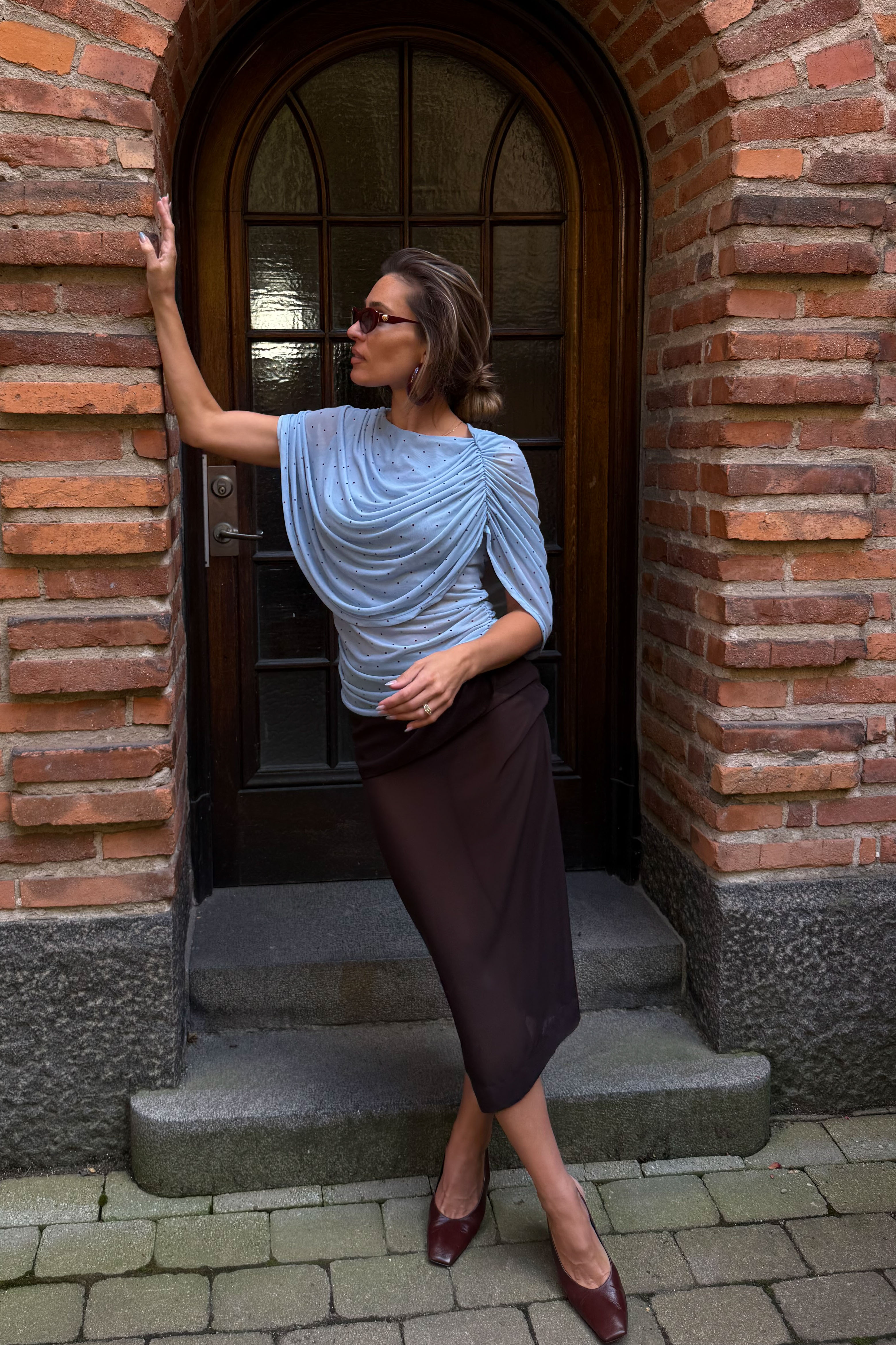 Sheer Midi Skirt
