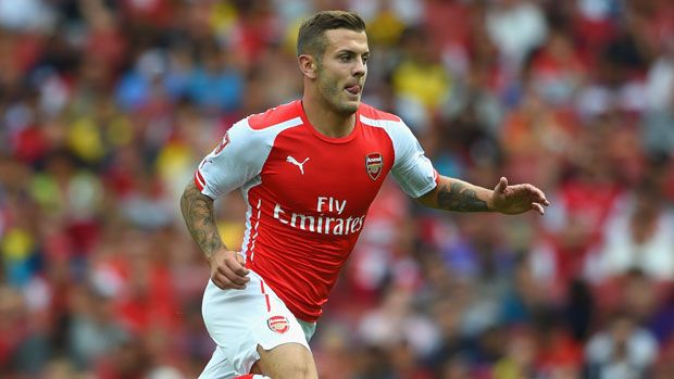 Jack Wilshere in action in the Emirates Cup 