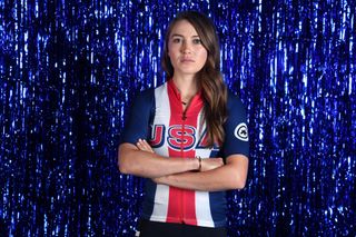 WEST HOLLYWOOD CALIFORNIA NOVEMBER 20 Cyclist Kate Courtney poses for a portrait during the Team USA Tokyo 2020 Olympics shoot on November 20 2019 in West Hollywood California Photo by Harry HowGetty Images