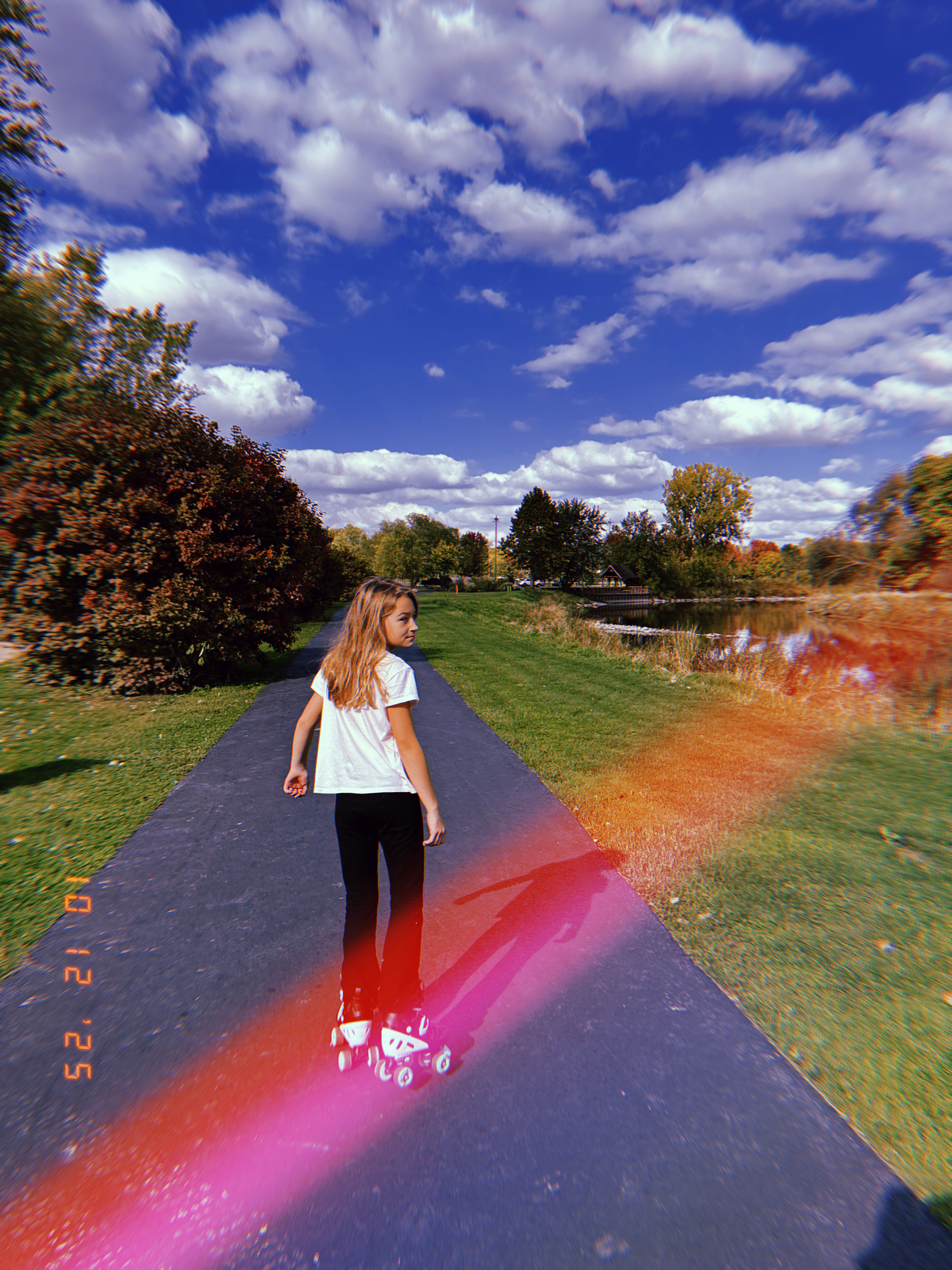 Sample images taken with the Huji Cam app