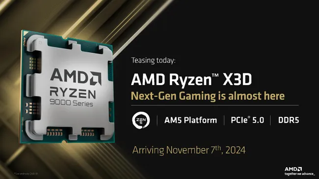 AMD Membocorkan Sedikit Soal Ryzen 9000X3D yang Akan Hadir pada 7 November