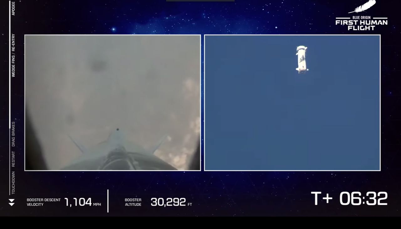 Blue Origin made history when four passengers, including Jeff Bezos, lifted off and made it to space aboard New Shepard.