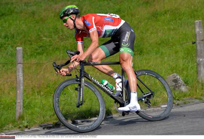 Bjorn Thurau (Team Europcar) in the KOM jersey