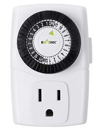 BN-LINK BND-60/U47 Indoor Mini 24-Hour Mechanical Outlet Timer | $13.99 for two, Amazon