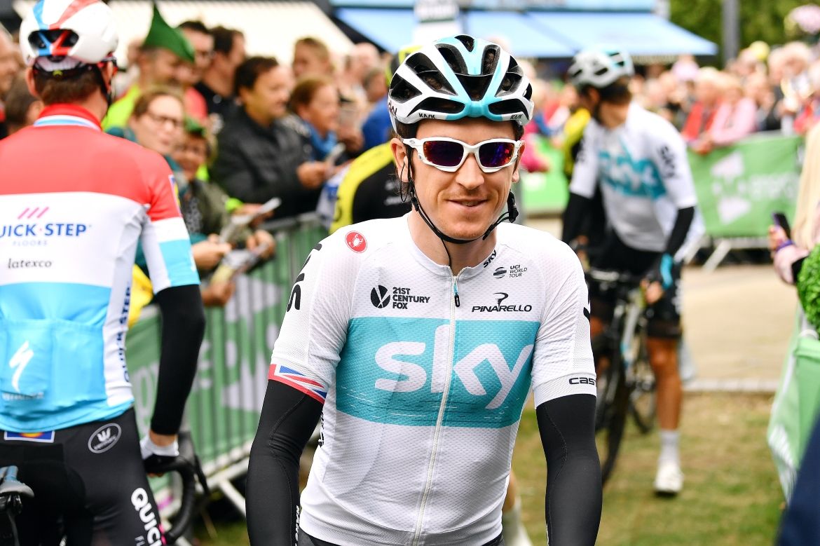 Geraint Thomas at the start