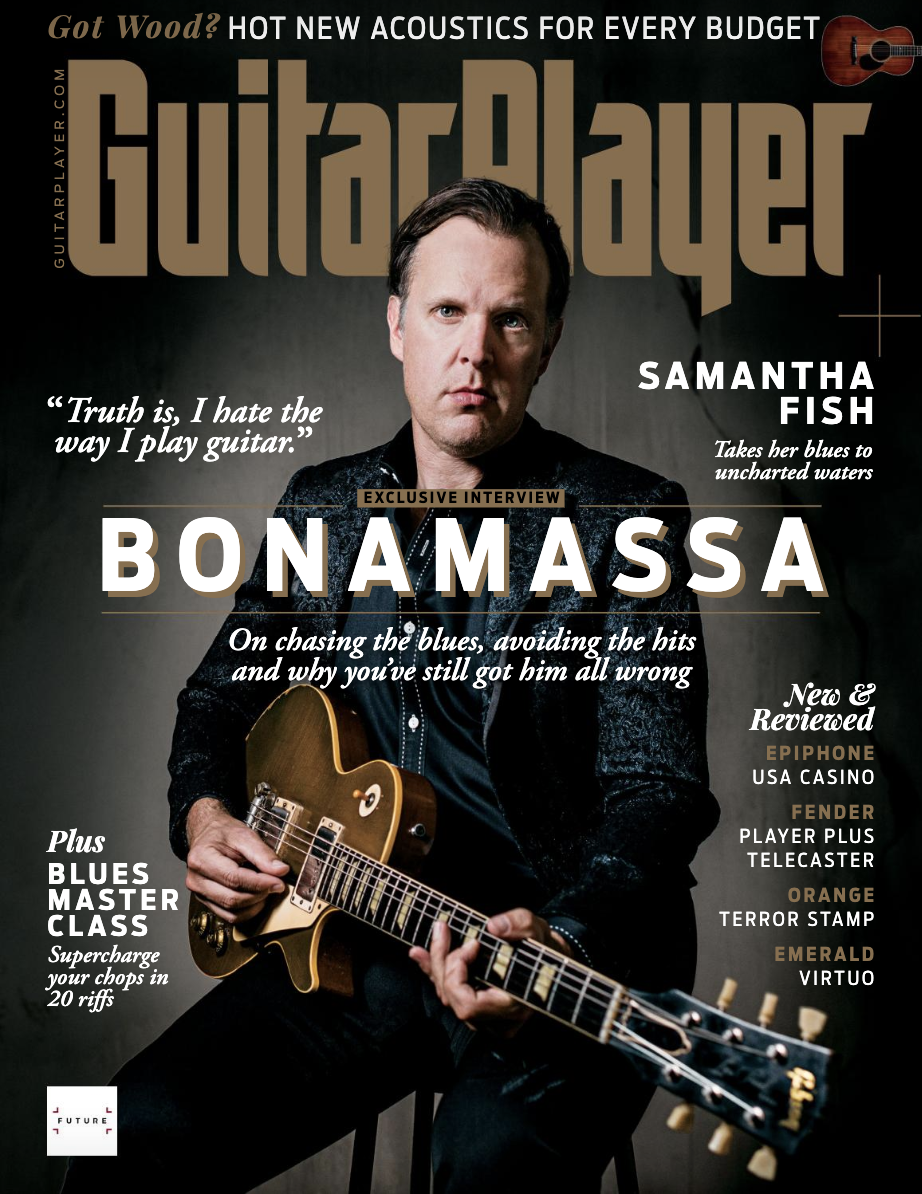 The cover of Guitar Player&#039;s December 2021 issue