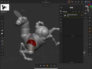 ZBrush for iPad: everything you need to know; a 3D model on an iPad screen