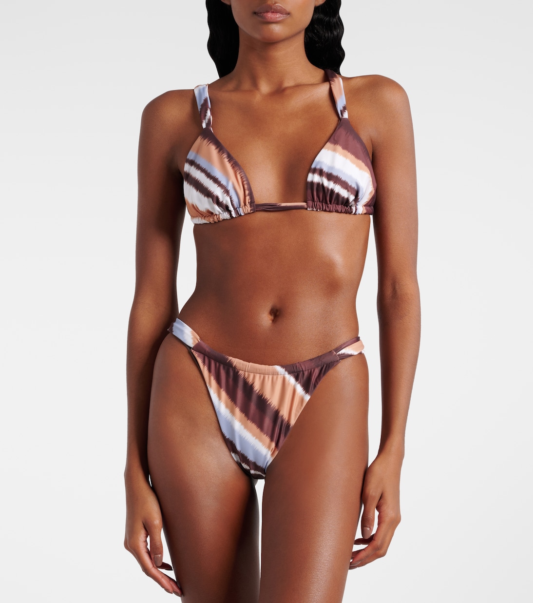 Mary Striped Bikini Top