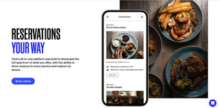 screenshot of Tock reservation tool from Squarespace