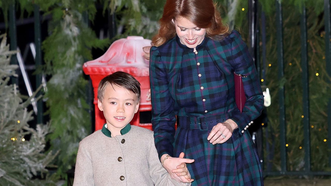 Princess Beatrice and her stepson Wolfie