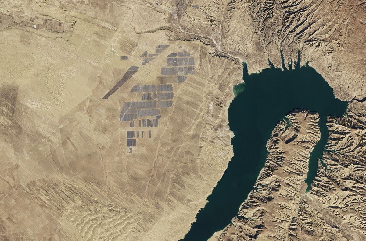 As of February 2017, Longyangxia Dam Solar Park in China is considered the world&#039;s largest solar farm.