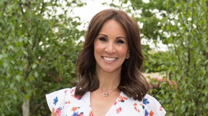 Andrea McLean attends the Chelsea Flower Show 2018 on May 21, 2018 in London, England