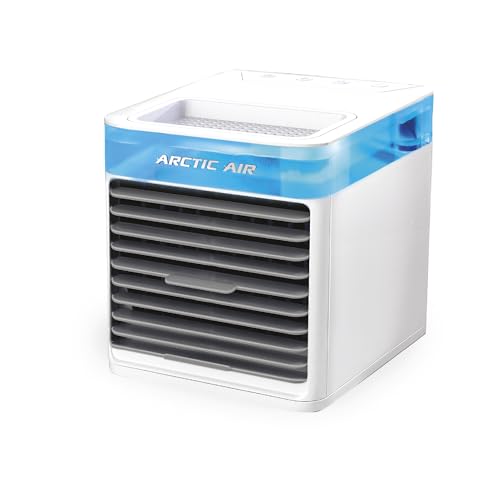 Arctic Air Pure Chill 2.0 Evaporative Air Cooler by Ontel - Powerful, Quiet, Lightweight and Portable Space Cooler With Hydro-Chill Technology for Bedroom, Office, Living Room &amp;amp; More,blue