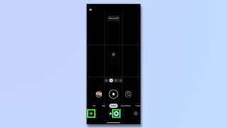 screenshot showing How to use Pixel 8 Pro Video Boost - open camera app and switch to video mode
