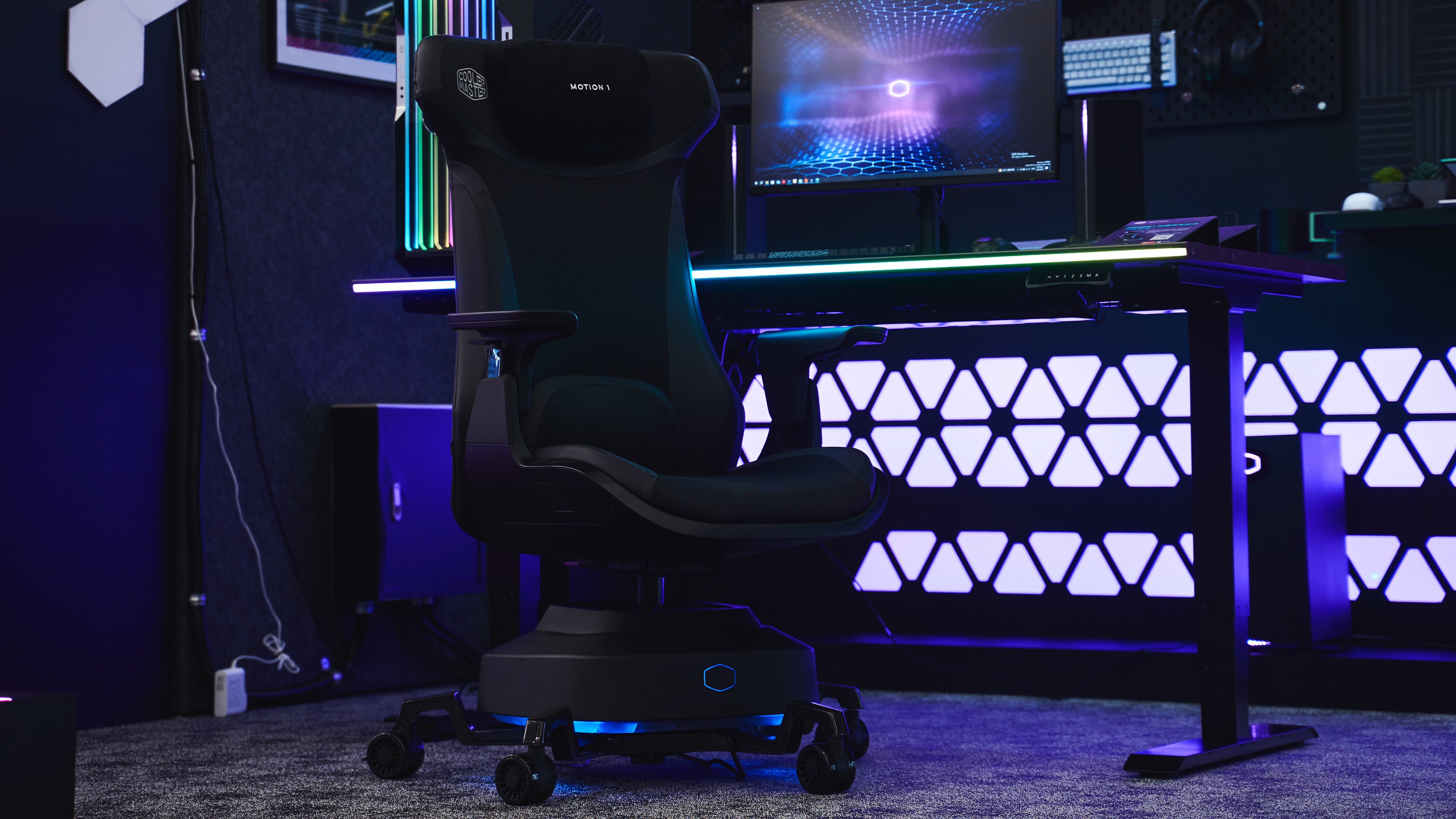 A gaming chair that vibrates