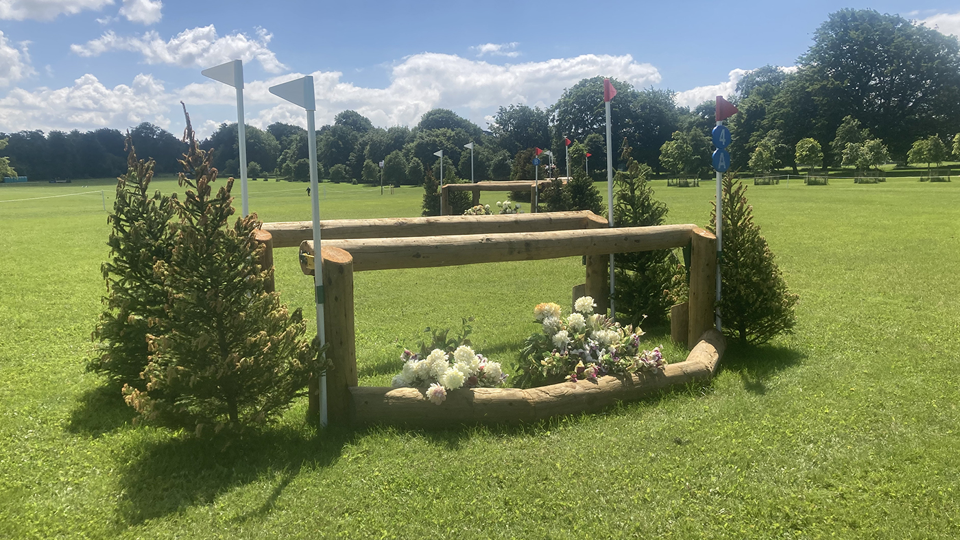 Bramham Horse Trials cross-country course fence 4a