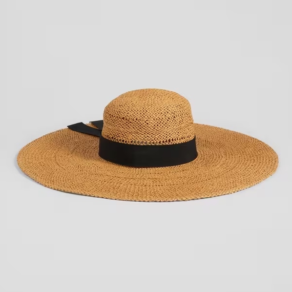 LK Bennett Saffron Straw Floppy Hat