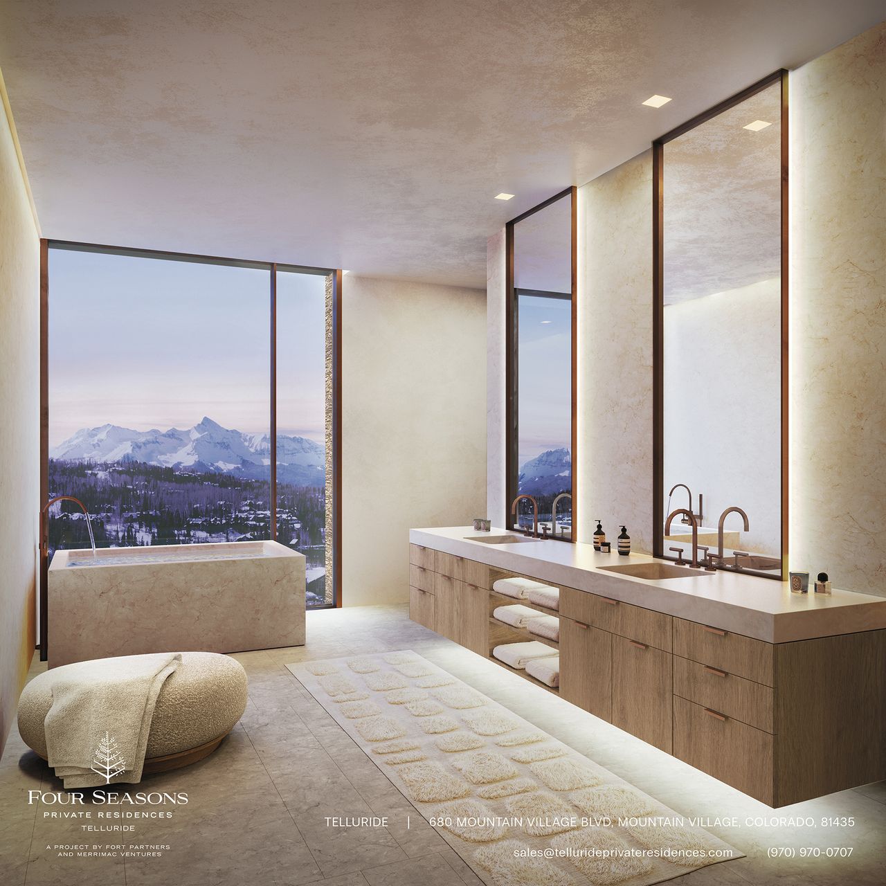 Renderings of a Four Seasons project in Telluride, Colorado.