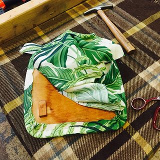 trim cloth for wooden stool top