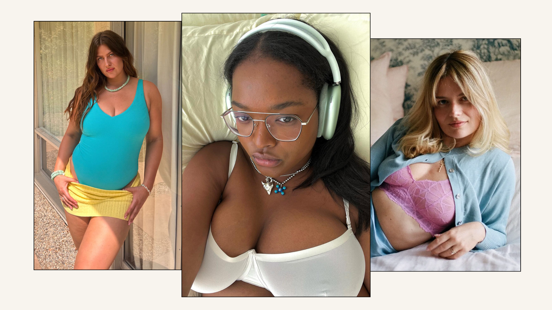 A collage of the best bra brands.