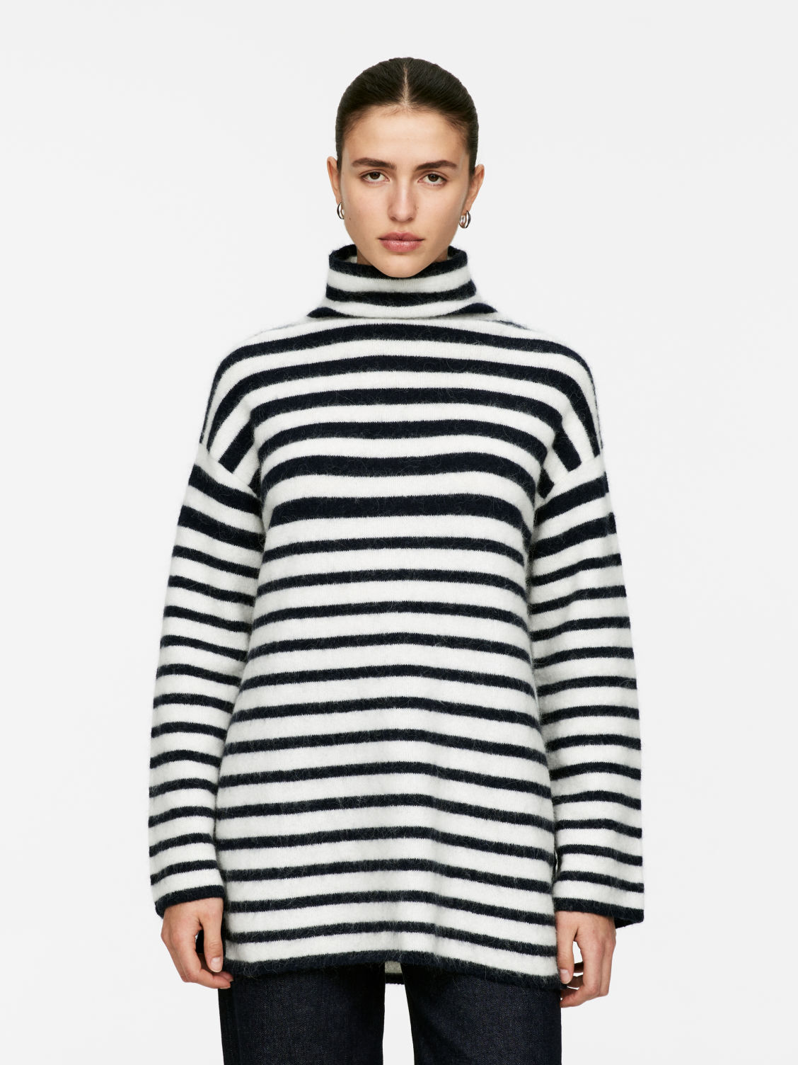 Alpaca-Wool Blend Chimney Jumper