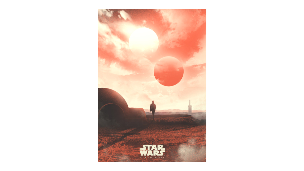 The Binary Sunset Star Wars poster