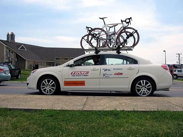 This is my first race in the team car,
