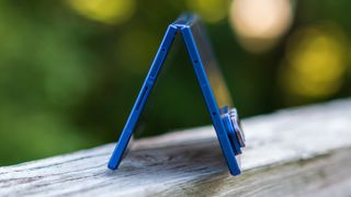 Samsung Galaxy Z Fold 7 bridge angled view