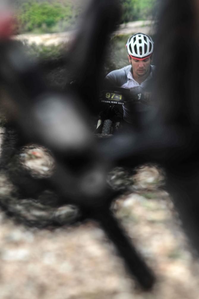 A rider during stage 3