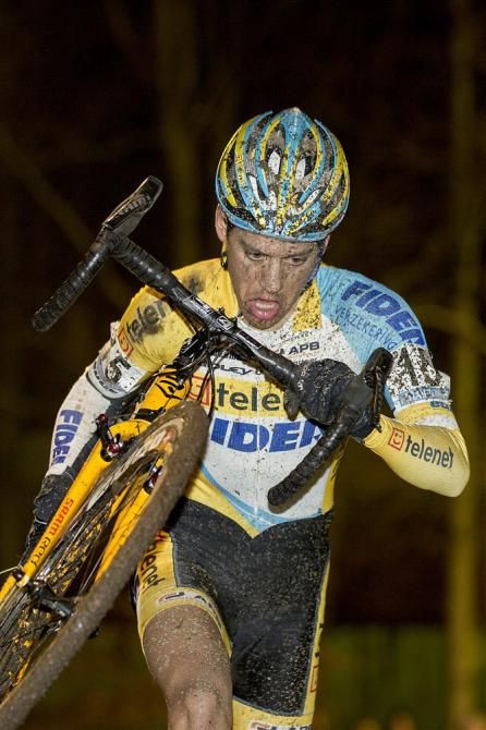 Tom Meeusen (Telenet-Fidea) fought hard to finish in second place at Superprestige Diegem