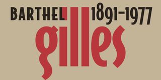 In this piece by Peter Gill, Gilles has been tightly tracked to emphasise the condensed nature of the letterform