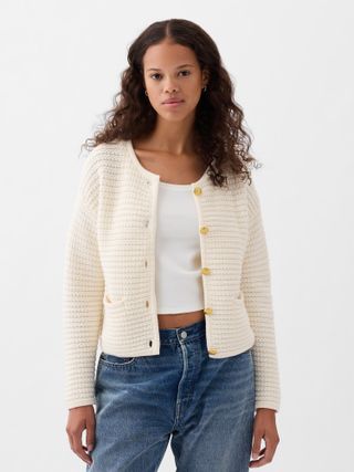 Gap, Textured Sweater Jacket