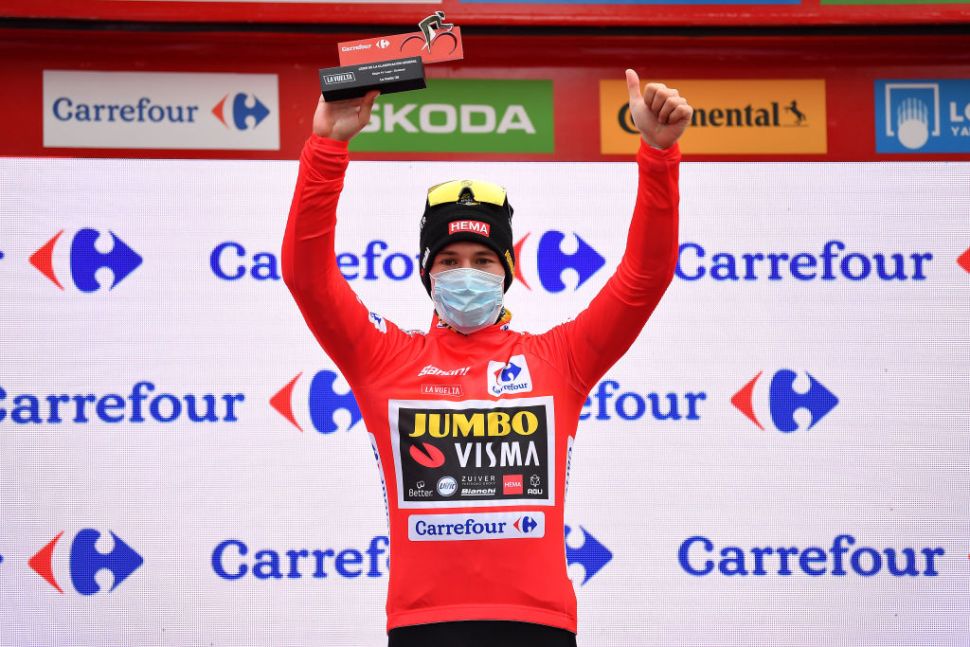 Primož Roglič (Jumbo-Visma) retained his overall lead after stage 14 of the 2020 Vuelta a España