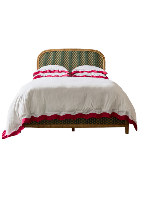 Maya Cotton Sateen Scallop Duvet Cover