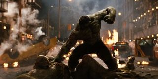 Hulk punching the Abomination