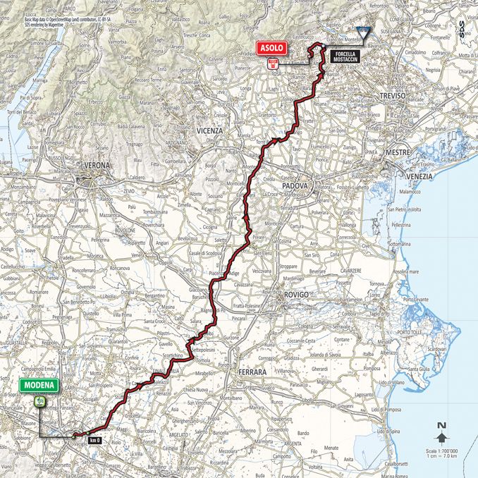 Giro d'Italia 2016: stage 11 map