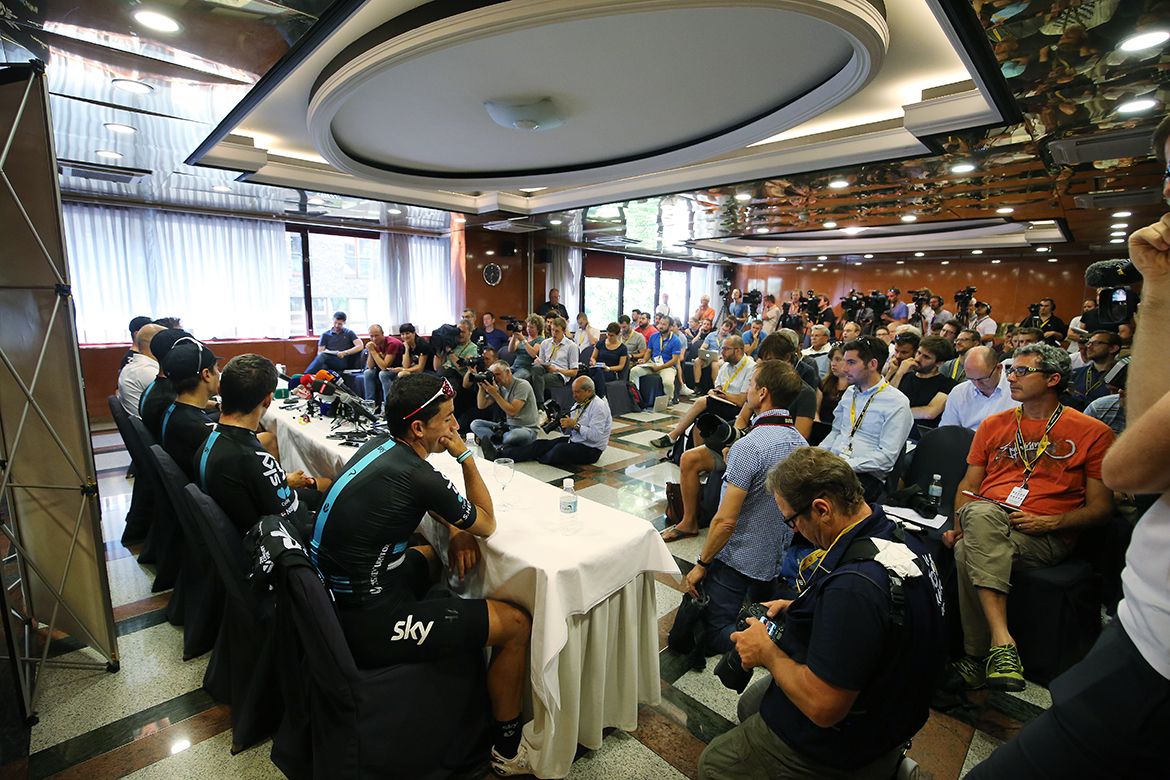 The Team Sky press conference