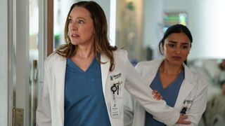 Dr. Amy Larsen (played by Molly Parker) and Dr. Sonya Maitra (Anya Banerjee) in "Doc" season 2