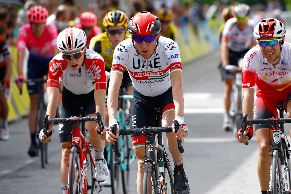 Dan Martin finishes stage 6 at Criterium du Dauphine