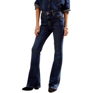 Next Dark Blue Supersoft Flare Jeans