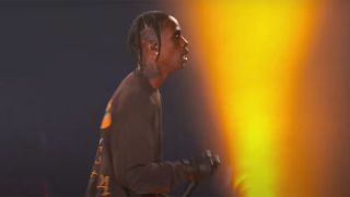 Travis Scott performing at the Astroworld festival.