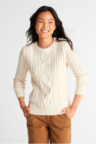 L.L. Bean Heritage Soft Cotton Fisherman Sweater