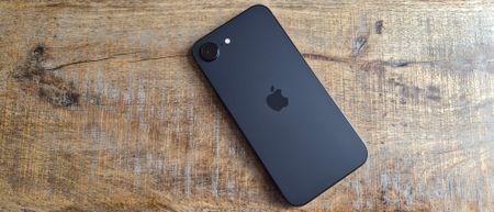 The Apple iPhone 17e on a desk